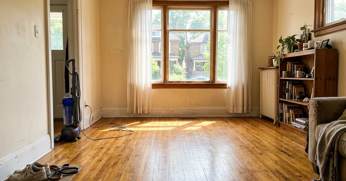 An empty, freshly cleaned room ready for sale