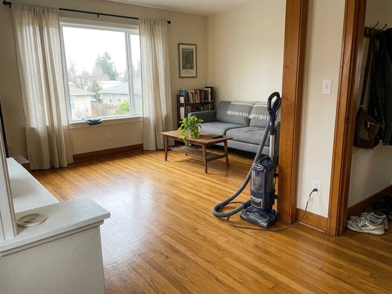 An emptied, cleaned home ready for listing photographs
