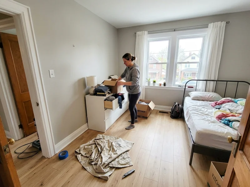 A fully restored room after trauma remediation